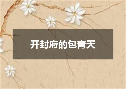 开封府的包青天