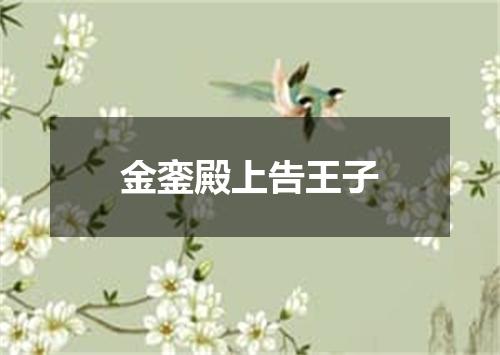 金銮殿上告王子