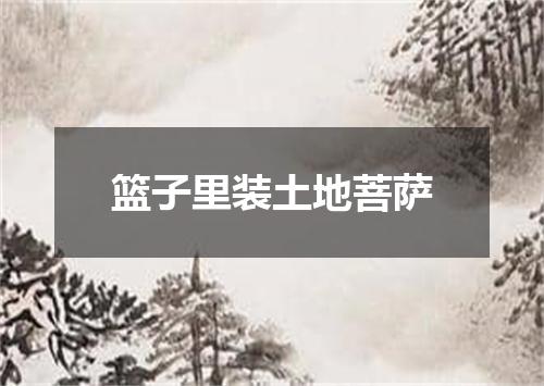 篮子里装土地菩萨