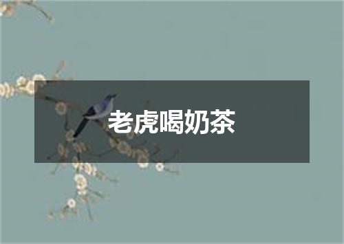老虎喝奶茶