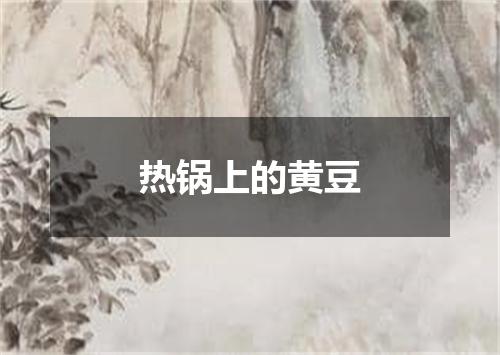 热锅上的黄豆