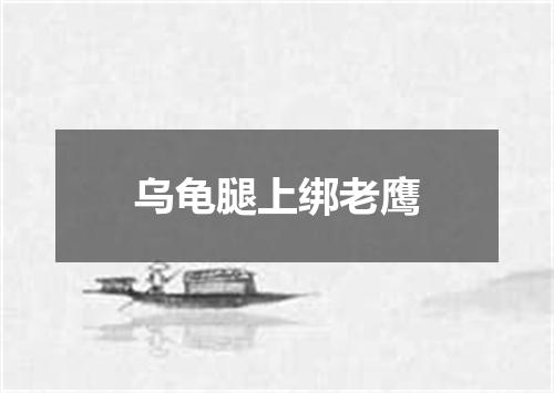 乌龟腿上绑老鹰