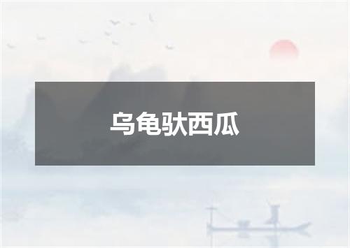 乌龟驮西瓜