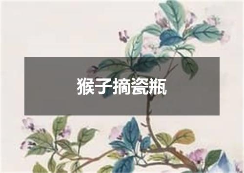 猴子摘瓷瓶