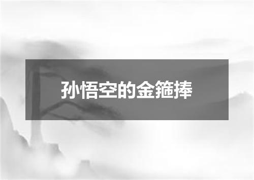 孙悟空的金箍捧