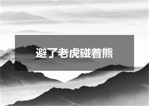 避了老虎碰着熊