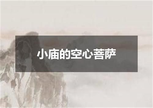 小庙的空心菩萨
