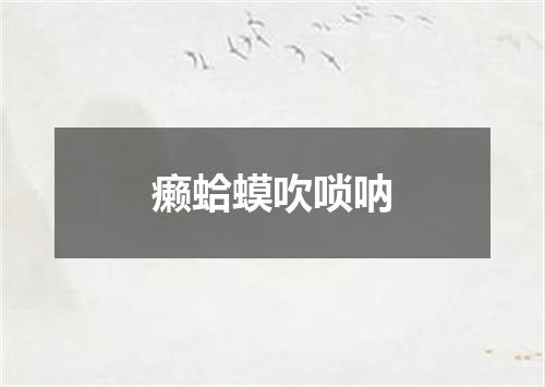 癞蛤蟆吹唢呐