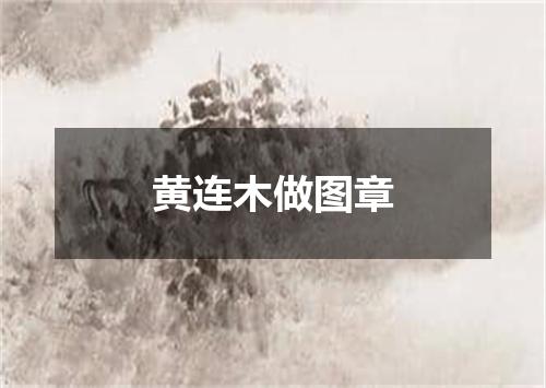 黄连木做图章