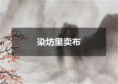 染坊里卖布