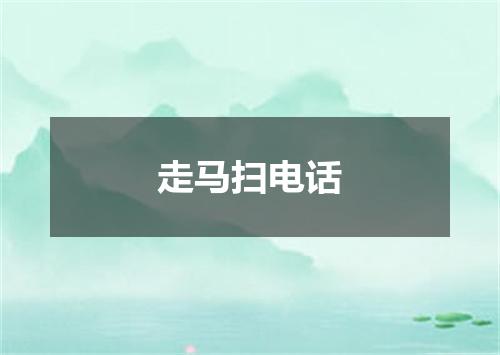 走马扫电话
