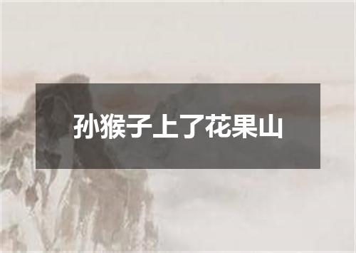 孙猴子上了花果山