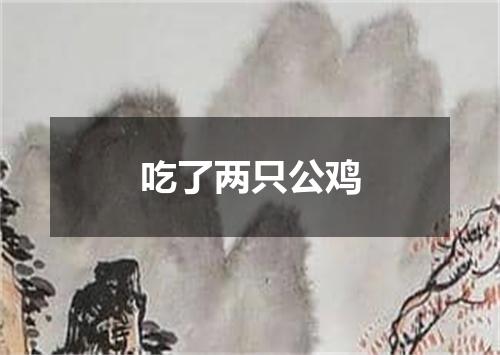 吃了两只公鸡