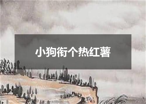 小狗衔个热红薯