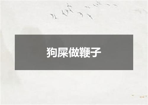 狗屎做鞭子