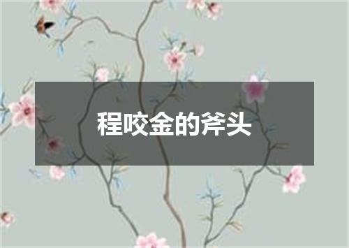 程咬金的斧头