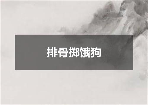 排骨掷饿狗
